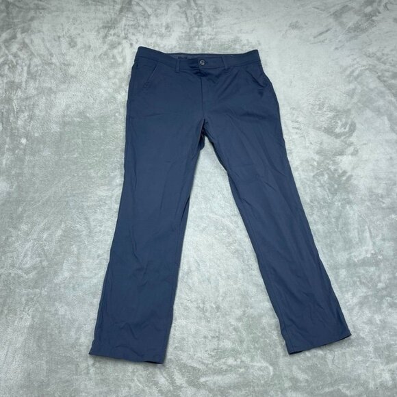Weatherproof Vintage Mens Regular Fit Pants 34x30 Navy Stretch a1167 - Picture 1 of 5